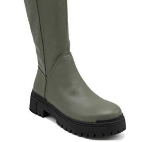 Emmshu by Coolway Riding Combat Boot, Olive (Womens size 7.5) - Picture 2 of 7